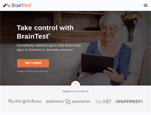 Tablet Screenshot of braintest.com